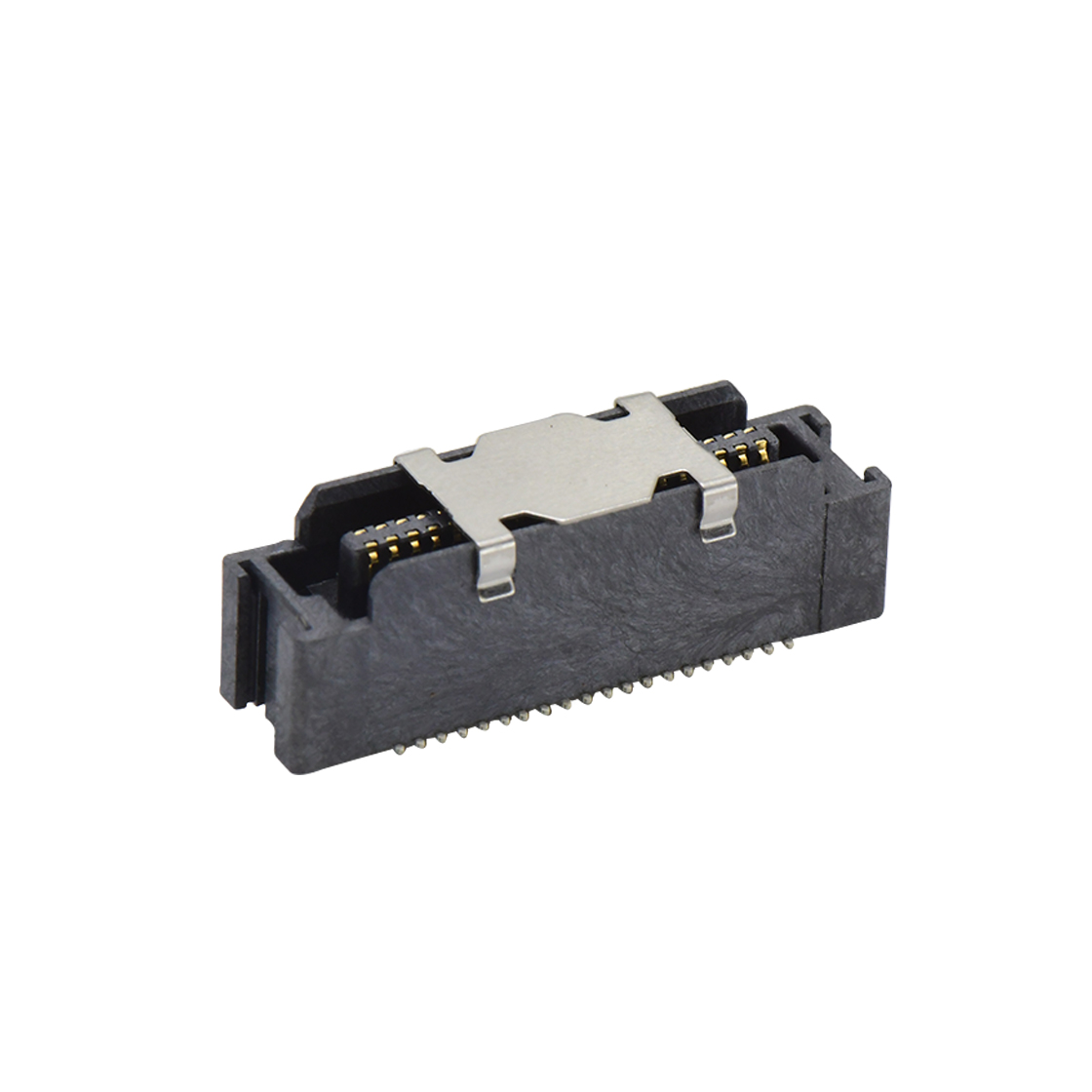Board to Board 0.8mm 单槽4.5H带柱无接地片公座